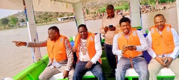 የብልፅግና አመራሮች የስልጤን አበይ ሀይቅ ሲጎበኙ